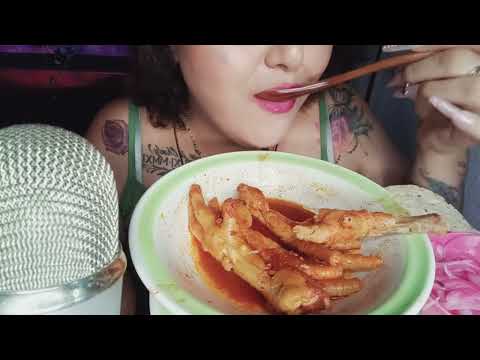 ASMR Comiendo patitas de pollo 🐔