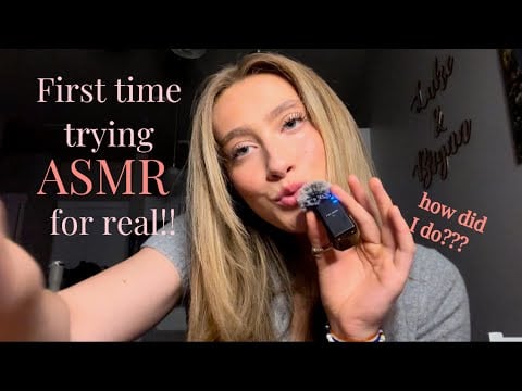 My FIRST week trying ASMR!!