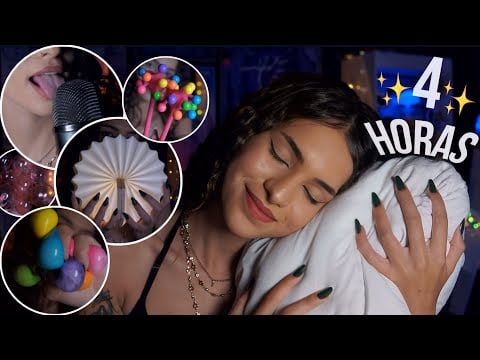 ASMR - 4 HORAS PARA TE AJUDAR A DORMIR PROFUNDAMENTE  💤