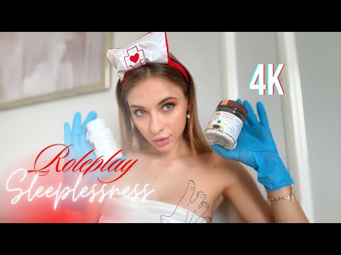 [4K] ASMR Night Nurse✨Doctor / Nurse (Personal Roleplay ) 💉👩‍⚕️Sleeplessness For Men❤️