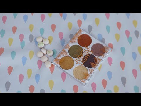 JUNGLE LIGHTS PALLET NAIL TAPPING ASMR CHEWING GUM SOUNDS