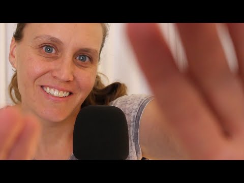 ASMR Echoed Positive Affirmations with Slow Hand Movements | Hypnotic | Face Brushing