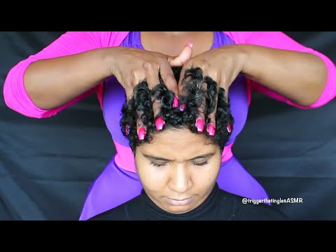 ASMR VIGOROUS Scalp Scatch & Deep Head Massage With Oil