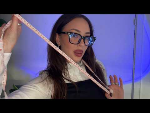 [ASMR] your TINGLY tailor is obsessed with perfection📏👀(measuring, clipping, sewing & inspecting)