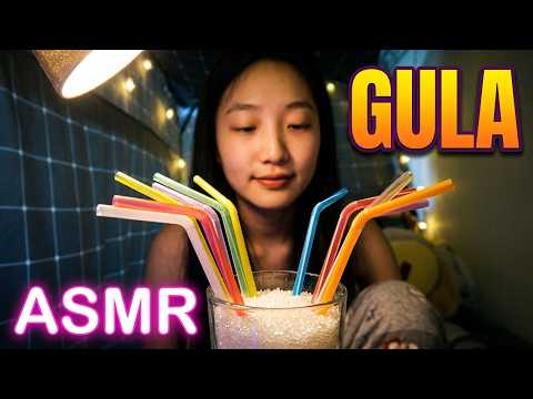 Gula berbunyi, sedotan ASMR #kawalan suara membantu tidur