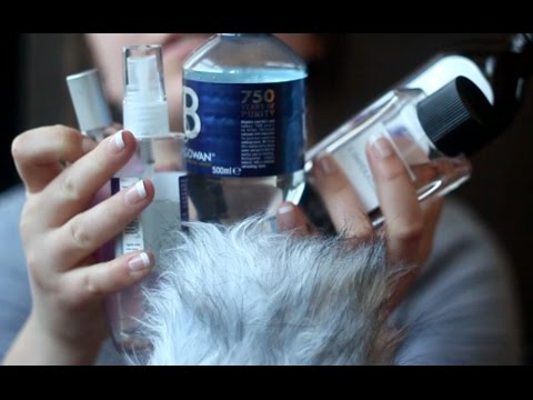 ASMR Liquid, plastic & glass sounds *NO talking* furry mic, sloshing liquids & tapping (binaural)