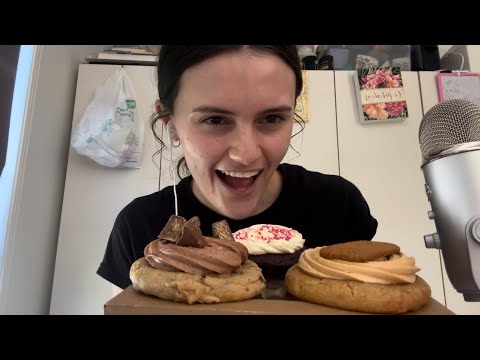 ASMR Loaded Cookie Mukbang 🍪(Eating Sounds)