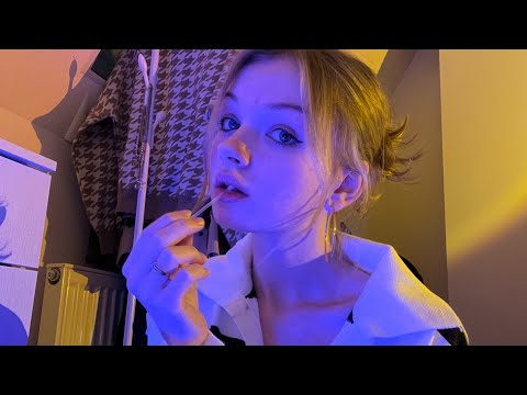 асмр макияж слюнкой | звуки рта | asmr mouth sounds