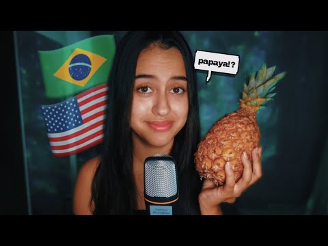 asmr tentando falar inglês - brazilian trying to speak english 🇺🇸🇧🇷