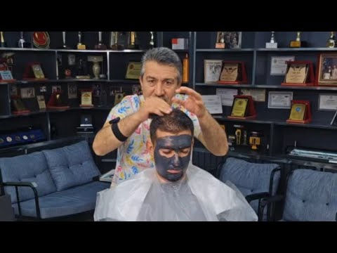 HAIR AND BEARD SHAVE ASMR   WITH MUNUR ONKAN