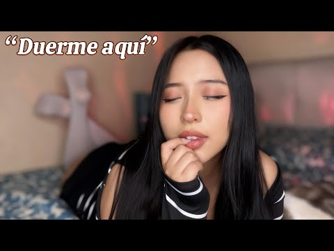 Tu compañera gótica te pide que te quedes a dormir (ASMR roleplay)