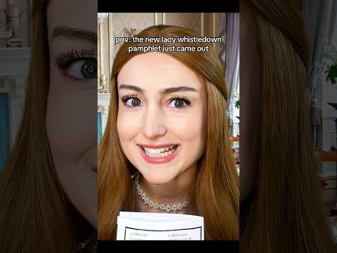 pov: the newest lady whistledown just arrived #asmr #bridgerton