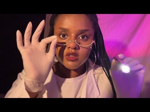 ASMR Eye Exam, Face Exam, Face Measuring Medical RP 