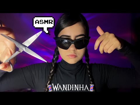 ASMR - WANDINHA ADDAMS TE FAZENDO UM CORTE DE CRIA