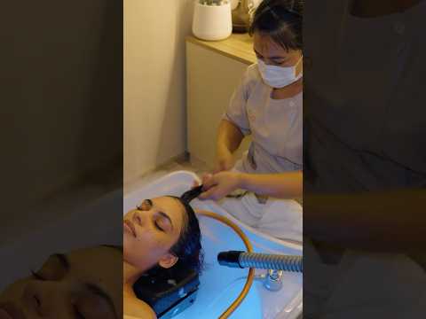 ASMR: Relaxing Thai Back and Head Water Massage for Deep Sleep #shorts