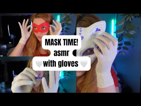 MASK TIME ASMR w/ gloves 🩵