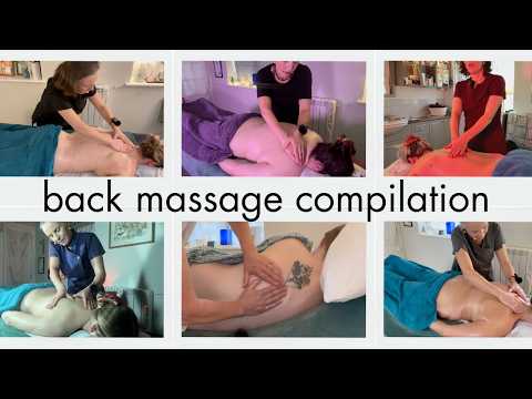 Mega 2hr+ Back Massage ASMR Compilation | Unintentional  ASMR Real Person