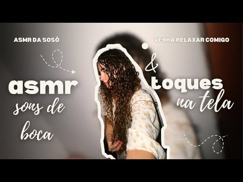 ASMR relaxante: sons de boca, toques na tela e gloss ✨🩷