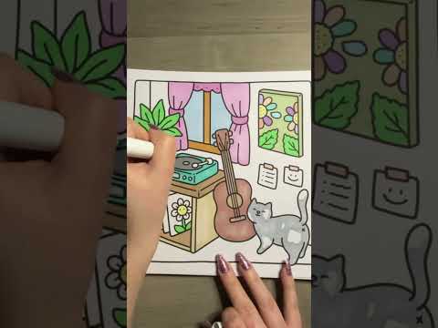 Coloring ASMR ♡  #relax #asmr #coloring #coloringasmr