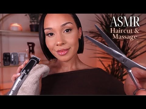 ASMR Ultimate Relaxing Barbershop | Soft Haircut, Hot Towel & Face Massage | Immersive And Slow