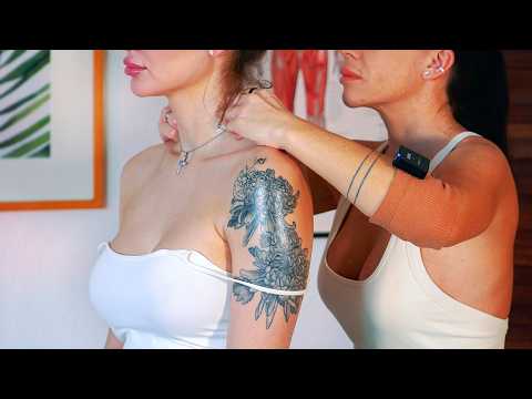 ASMR Deep Tissue Upper Body Massage | Real Sounds • No Talking