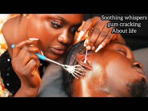 Asmr ✨Soothing whispers about life, longs nails scratching, detailed ear cleaning and nitpicking.