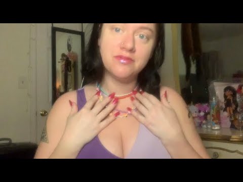 ASMR Shirt Scratching & Necklace Tapping, Scratching (no talking)