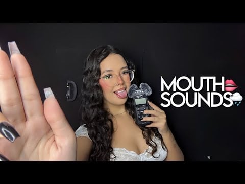 ASMR: mic KISSES INTENSOS para você dormir 💋🌧️| mouth sounds 