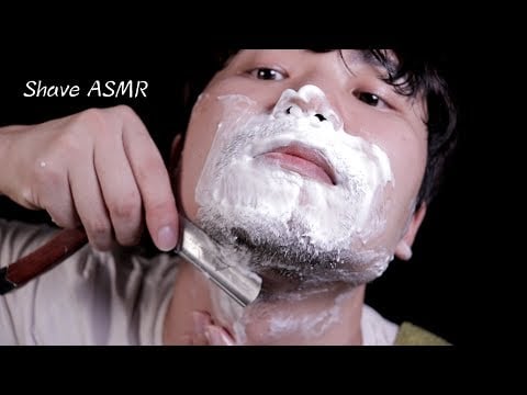 ASMR 클래식 면도💧Shave My Face / Korean Male Shaving ASMR