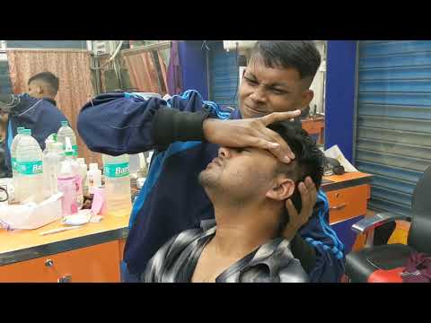 head shoulder ear massage with neck crack and ear crack | Indian asmr massage by master bapan