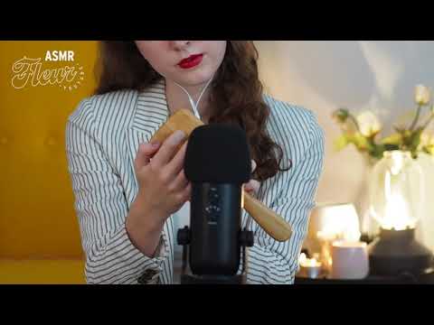 ASMR | Sleepy Tapping on wooden hairbrush 😴