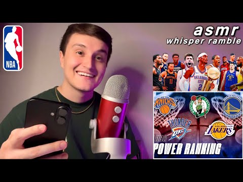ASMR | Ranking ALL 30 NBA Teams before the Playoffs 🏀 (whisper ramble)