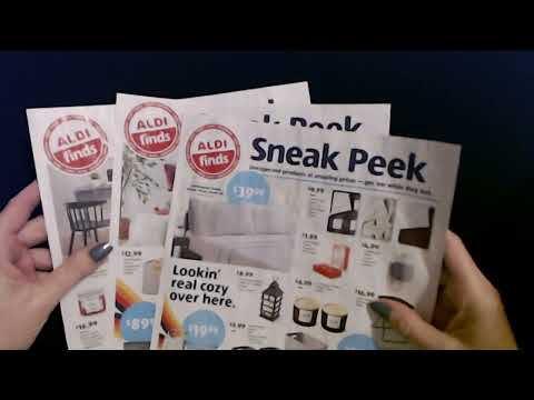 ASMR Aldi Sales Circulars Show & Tell 10-18-2022 (Soft Spoken)