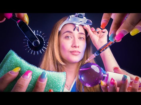 Asmr HACIENDOTE DE TODO: visita médica, ojos, piel, dentista (+4H) | ASMR Español | Asmr with Sasha