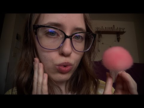 ASMR | "S" Words and Makeup Brush Visuals | Word Repetition and Mouth Sounds