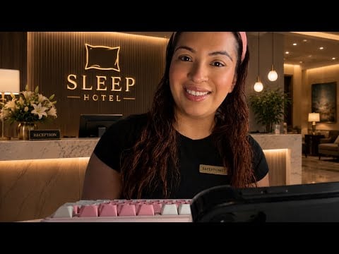 Checking You Into Sleep Hotel 💤 ASMR Receptionist Roleplay 🛎️