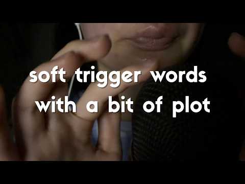 ASMR Soft Spoken Trigger Words + Bare Mic Scratching