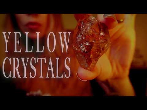 Tapping Scratching Rubbing Golden Crystals | Almost No Talking