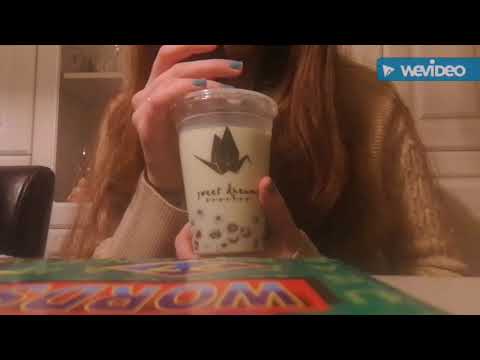 ASMR bubble tea with me