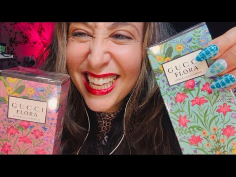 Mothers Day Haul ASmR Gum Chewing Haul with tingly binaural whispers / tapping/ crinkly sounds