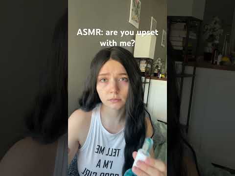are you upset with me 🤍#asmr #girlfriendasmr #clingyasmr #whisper #softspoken