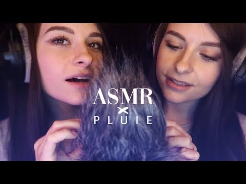 ASMR FRANCAIS ⚪️ DOUBLE INAUDIBLE + PLUIE🌧️ • INTENSE RELAXATION • DROITE / GAUCHE