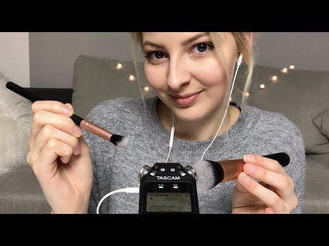 [ASMR] ♡ Entspannte Brushing Sounds mit verschiedenen Pinseln | german/deutsch