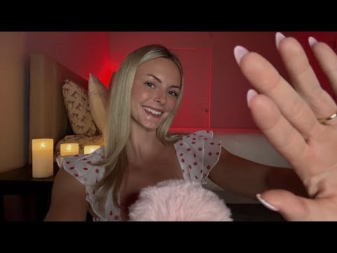 ASMR | Relaxing Hand Movements, Tongue Clicking & Soft Whispering ❤️‍🔥