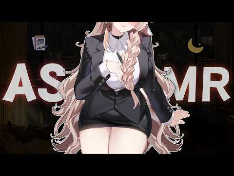 [ASMR] 날 예뻐하는 선배와 단둘이 야근하기 VTuber Office Lady Ear Cleaning
