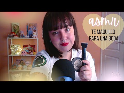 ASMR | Te maquillo para una boda | Susurros, Español, Atención personal