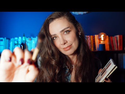 ASMR | Yakın Arkadaşın Kütüphanede Makyajını Yapıyor 🙆🏻‍♀️ | Türkçe ASMR