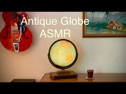Exploring a 1945 Globe & Vintage Atlas 📖🌎 ~ Soft Spoken ASMR for Relaxation