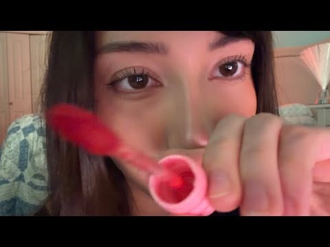 ASMR testing lipglosses on you (close up asmr) 