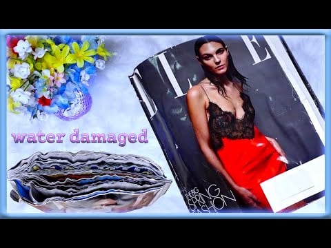 ASMR | Paper Turning Water Damaged Magazine Pages | Paper Crinkles | No Talking